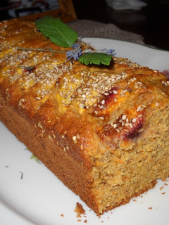 Una foto de Cake de zanahorias con nectarinas