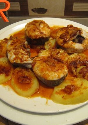 Una foto de Merluza a la gallega en 10 minutos