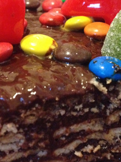 Una foto de Tarta de galletas y chocolate