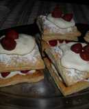 Delicia hojaldrada de fresas