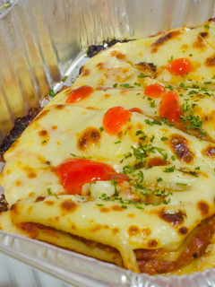 Una foto de Lasaña de pollo y queso