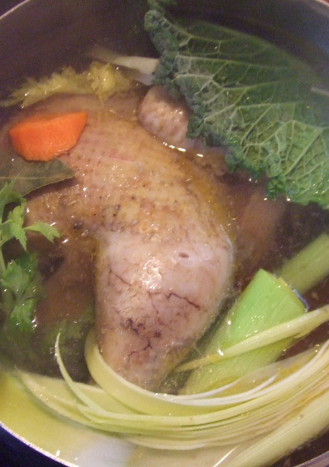 Una foto de Caldo especial de gallina de mi madre