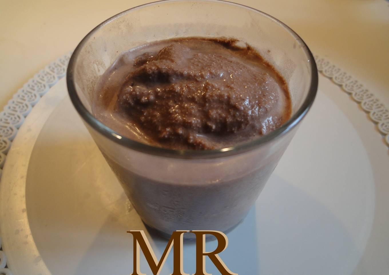 Sorbete cremoso de chocolate 