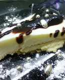 Tarta de nata y arándanos