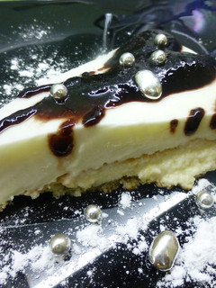 Una foto de Tarta de nata y arándanos