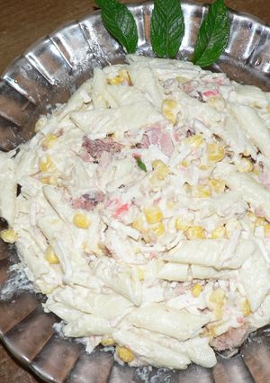 Una foto de Macarrones con mayonesa