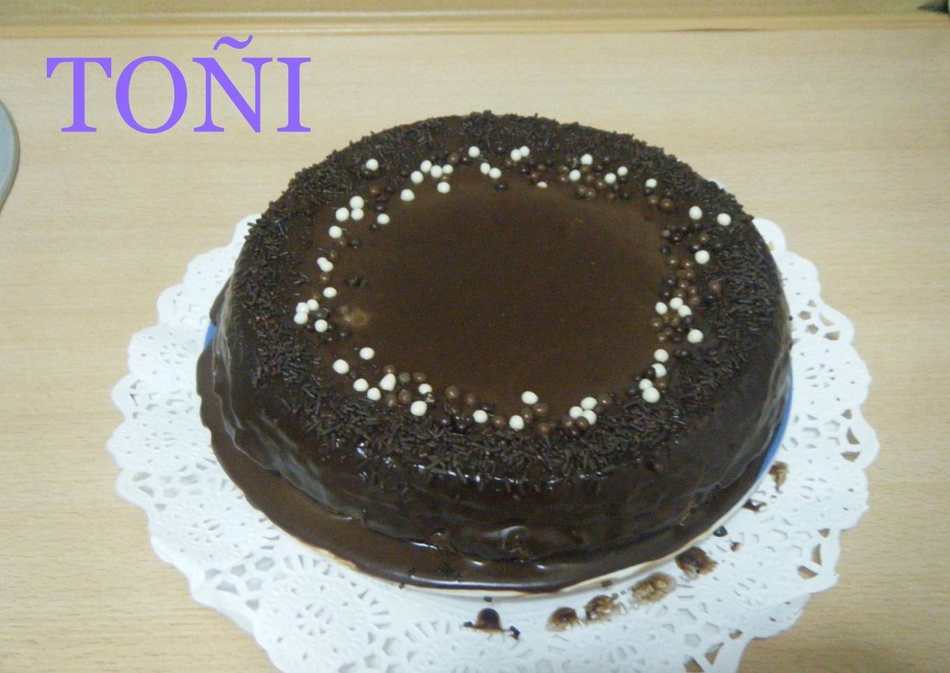 Tarta sacher a mi manera