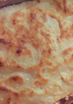Una foto de Gratinado de patatas a la crema con anchoas