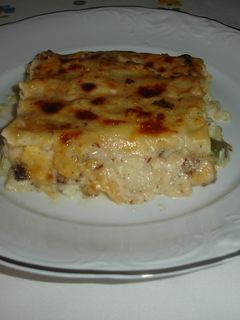 Una foto de Canelones de merluza