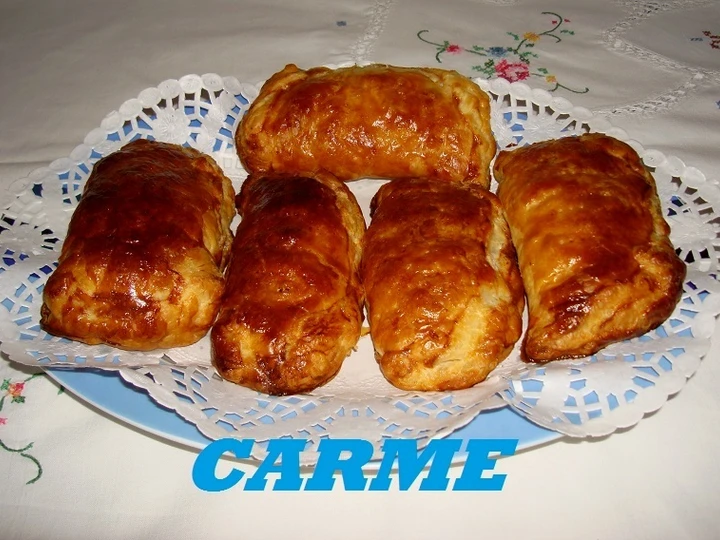 Manera fácil Preparar Hojaldres de pollo y champiñones  que Delicioso