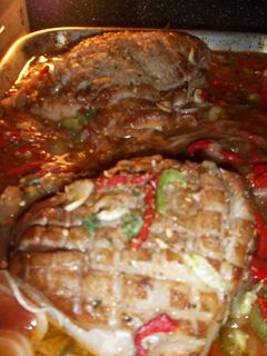 Una foto de Matambrillo de cerdo en salsa
