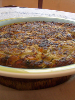 Una foto de Tortilla de coliflor receta fácil