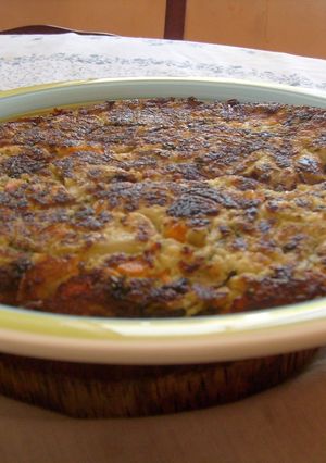 Una foto de Tortilla de coliflor receta fácil