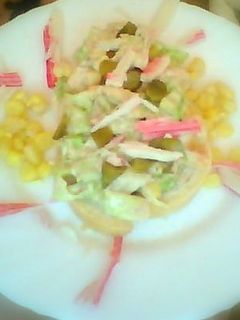 Una foto de Ensalada de cangrejo y mayonesa