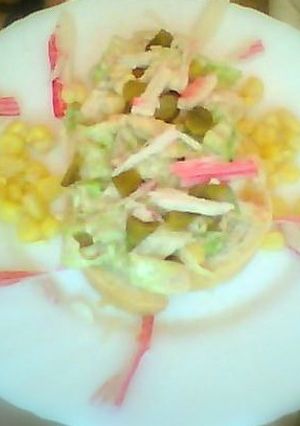 Una foto de Ensalada de cangrejo y mayonesa