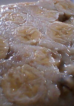 Una foto de Budín helado de pan y bananas