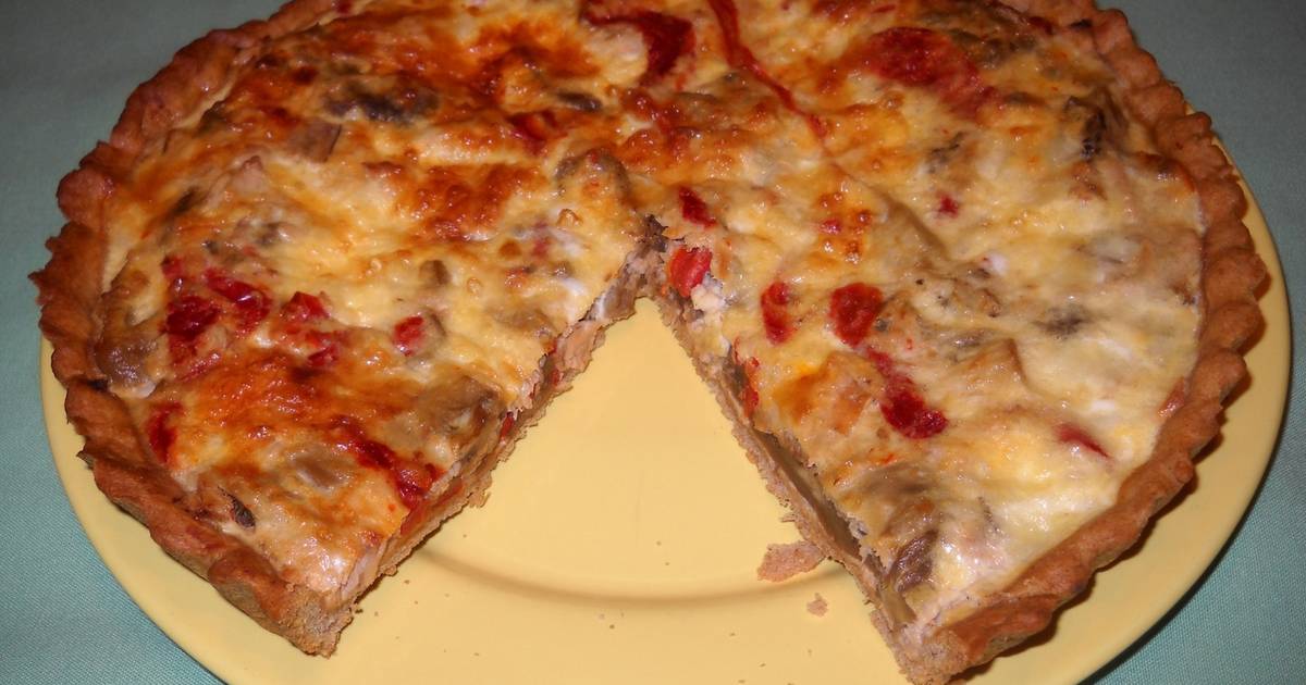 Quiche con atún y escalivada Receta de pensamiento Cookpad