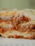 Lasaña de carne y queso cottage