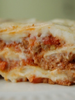 Una foto de Lasaña de carne y queso cottage