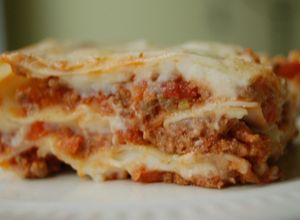Una foto de Lasaña de carne y queso cottage