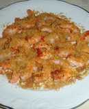 Langostinos con polvo de quicos