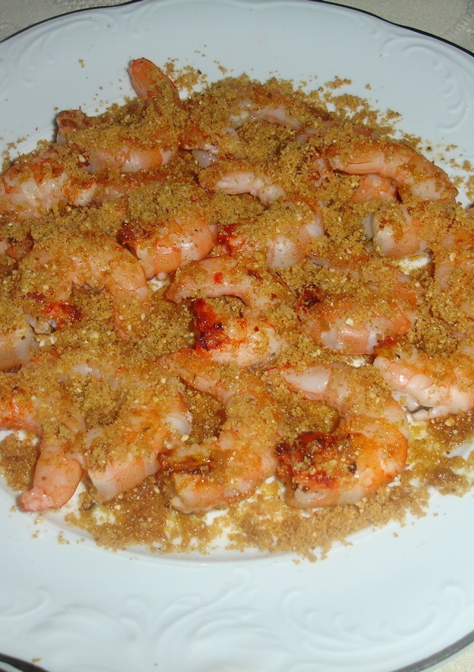 Una foto de Langostinos con polvo de quicos
