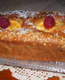 Cake integral de naranja y frambuesas