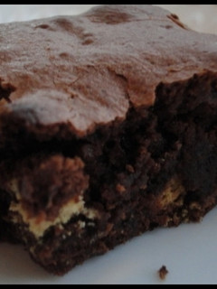 Una foto de Brownie de chocolate receta en microondas