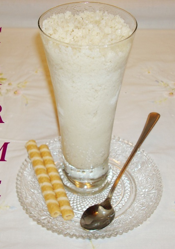 Una foto de Granizado de horchata de chufa