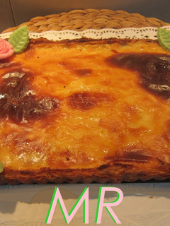 Una foto de Tarta de sémola y queso (2 recetas)