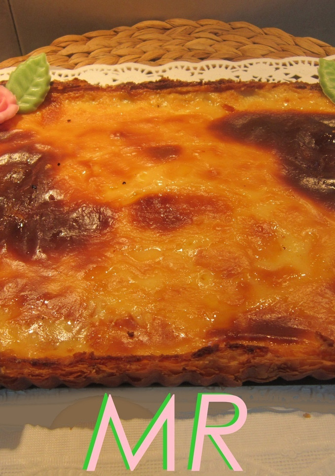 Una foto de Tarta de sémola y queso (2 recetas)