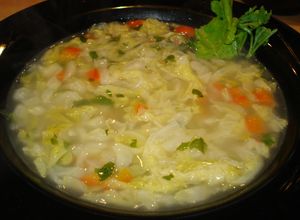 Una foto de Sopa de col