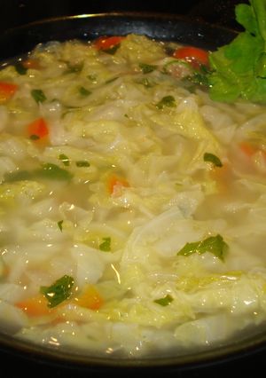 Una foto de Sopa de col