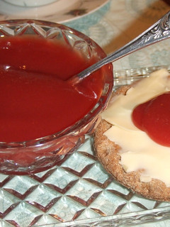 Una foto de Mermelada de membrillo y remolacha