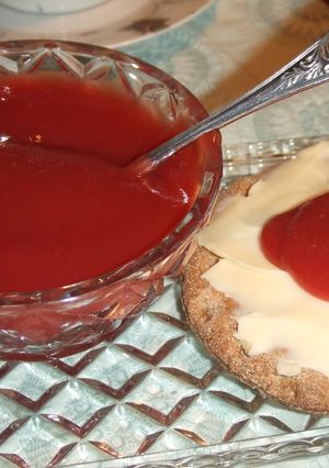 Una foto de Mermelada de membrillo y remolacha