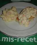 Merluza en papillote, con verduras