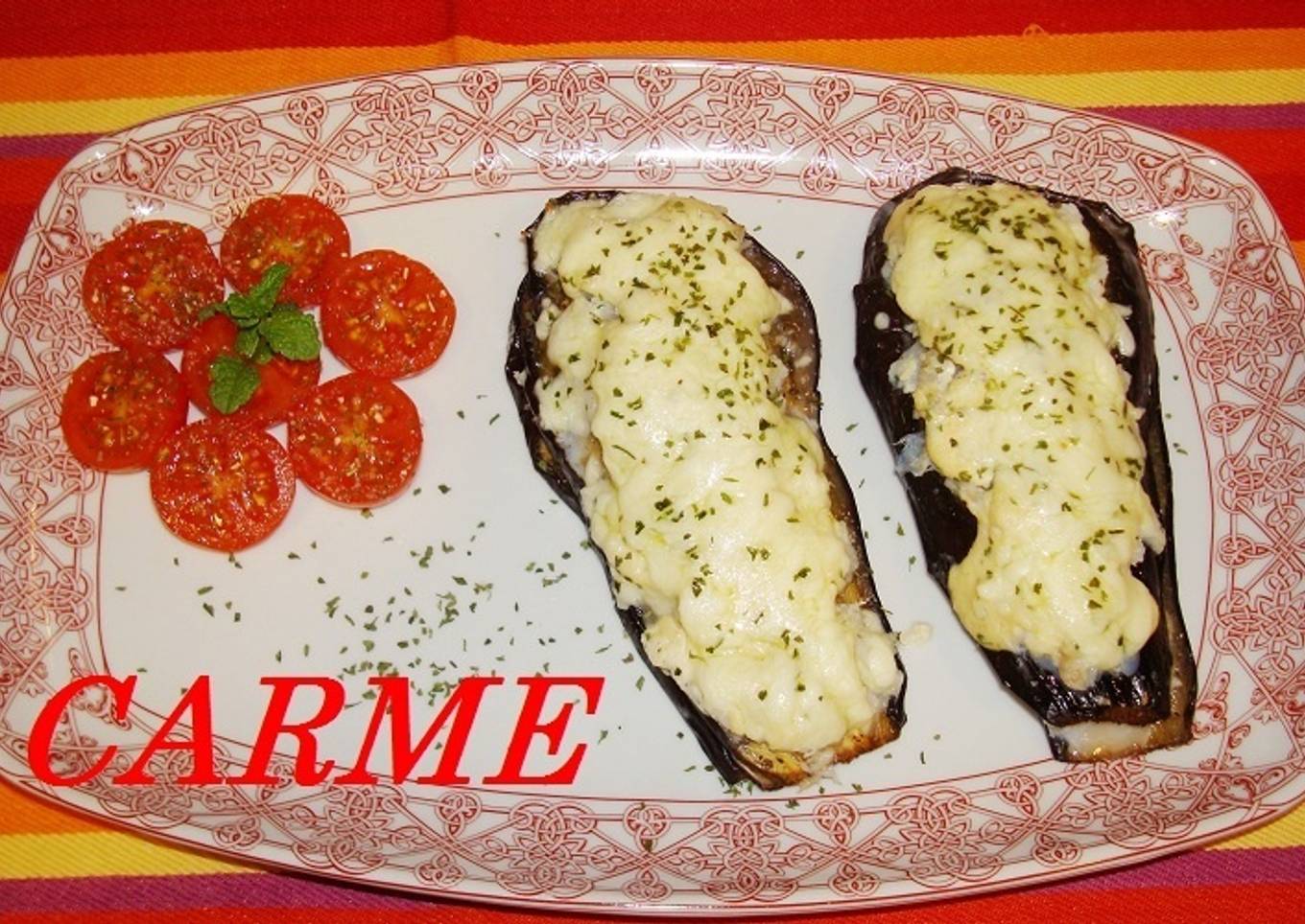 Lasaña de berenjenas y bacalao<br />