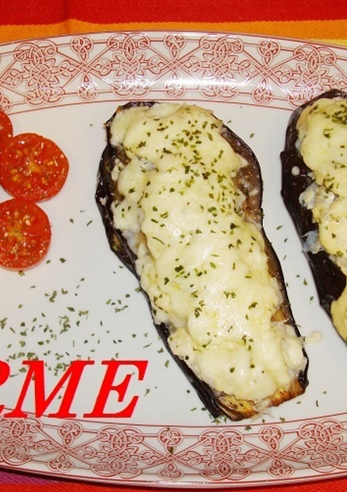 Una foto de Lasaña de berenjenas y bacalao