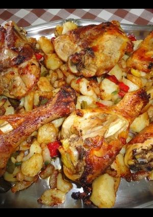 Una foto de Pollo frito adobado