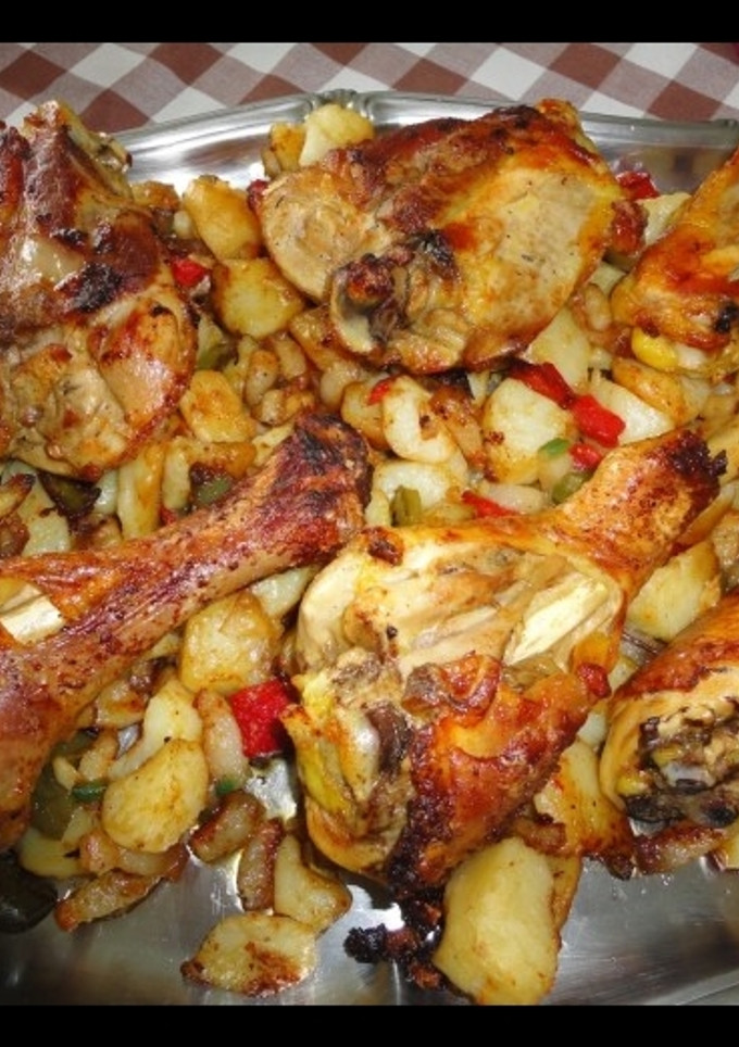 Una foto de Pollo frito adobado