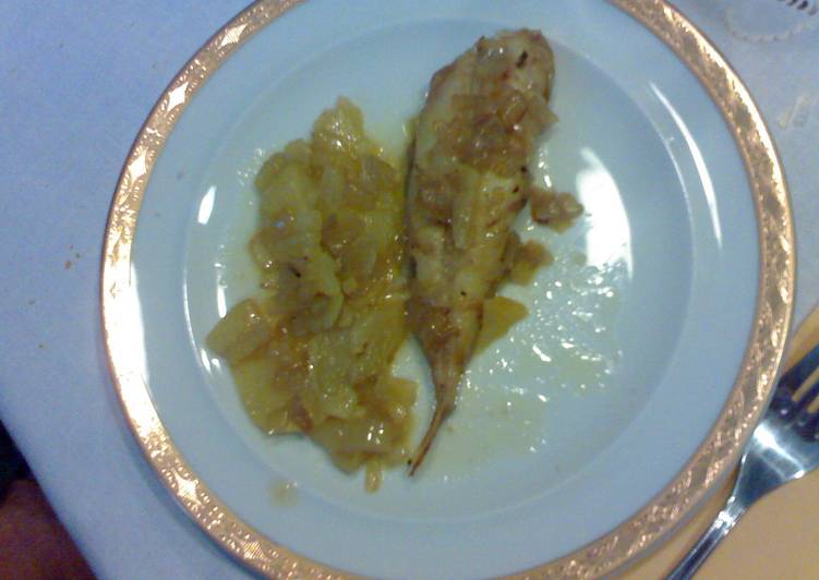 Colitas de rape al horno muy sencillas