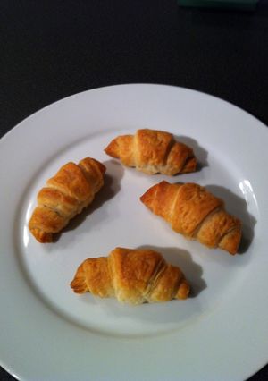 Una foto de Croissants de chocolate