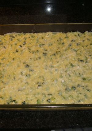 Una foto de Pastel de calabacines y queso