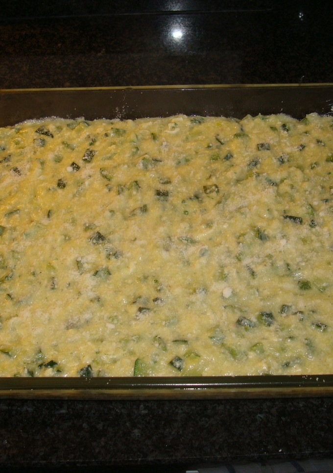 Una foto de Pastel de calabacines y queso
