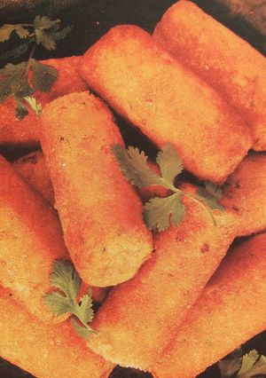 A picture of Meat and Potato Croquettes.