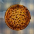 Pastel de requesón con mermelada de pasas