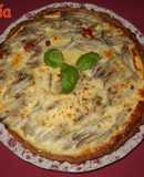 Quiche de escalivada y boquerones