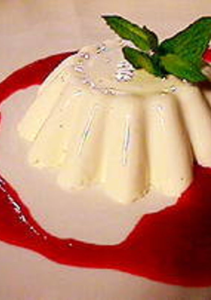 Una foto de Flan Blanco