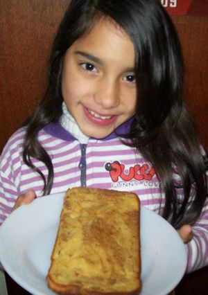 Una foto de Budin marmolado