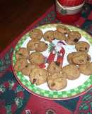 Galletas de arándaros y chocolate